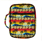 Tropical Sunset Pattern Print Front Pocket Bible Bag