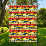 Tropical Sunset Pattern Print Garden Flag