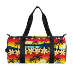 Tropical Sunset Pattern Print Gym Bag