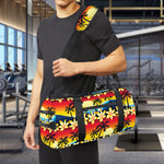 Tropical Sunset Pattern Print Gym Bag