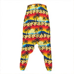Tropical Sunset Pattern Print Hammer Pants