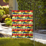 Tropical Sunset Pattern Print House Flag