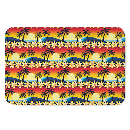 Tropical Sunset Pattern Print Indoor Door Mat