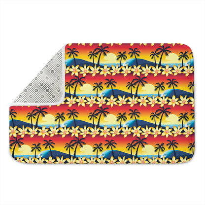Tropical Sunset Pattern Print Indoor Door Mat