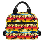 Tropical Sunset Pattern Print Insulated Lunch Bag