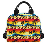 Tropical Sunset Pattern Print Insulated Lunch Bag
