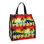 Tropical Sunset Pattern Print Insulated Lunch Tote