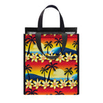Tropical Sunset Pattern Print Insulated Lunch Tote