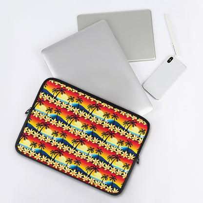 Tropical Sunset Pattern Print Laptop Sleeve