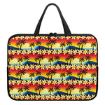 Tropical Sunset Pattern Print Laptop Sleeve With Handle