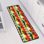 Tropical Sunset Pattern Print Long Kitchen Mat