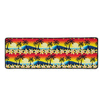 Tropical Sunset Pattern Print Long Kitchen Mat