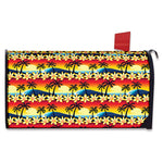 Tropical Sunset Pattern Print Mailbox Cover