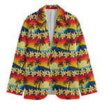 Tropical Sunset Pattern Print Men's Blazer