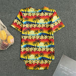 Tropical Sunset Pattern Print Men's Bodysuit
