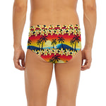 Tropical Sunset Pattern Print Men's Briefs