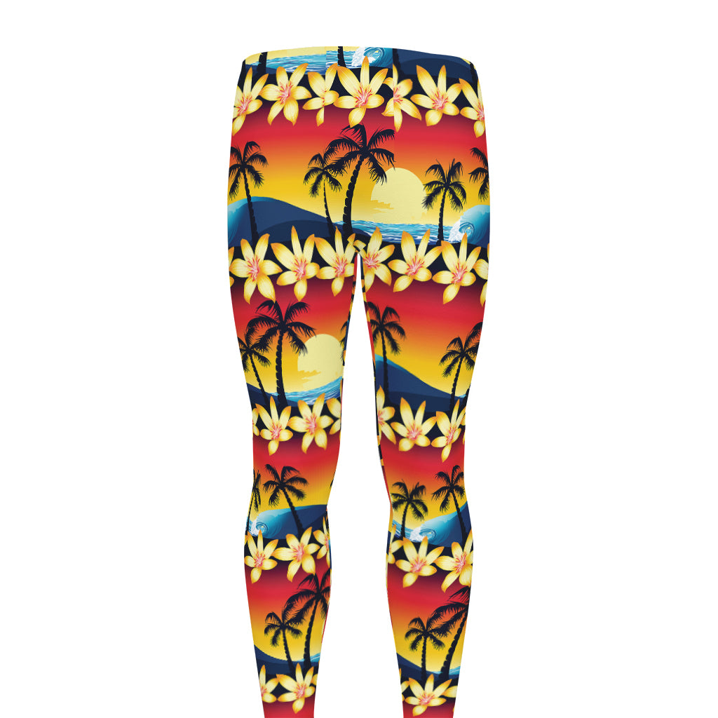 Tropical Sunset Pattern Print Men's leggings