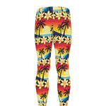 Tropical Sunset Pattern Print Men's leggings