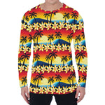Tropical Sunset Pattern Print Men's Long Sleeve T-Shirt