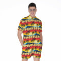 Tropical Sunset Pattern Print Men's Romper