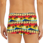 Tropical Sunset Pattern Print Men's Short Boxer Briefs