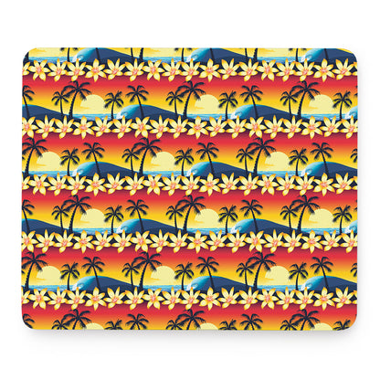 Tropical Sunset Pattern Print Mouse Pad