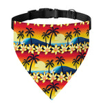 Tropical Sunset Pattern Print Over The Collar Dog Bandana