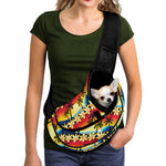 Tropical Sunset Pattern Print Pet Sling Carrier