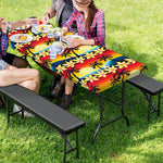 Tropical Sunset Pattern Print Picnic Table Cover