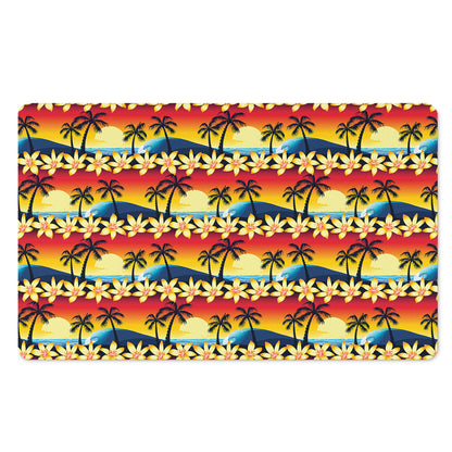 Tropical Sunset Pattern Print Polyester Doormat