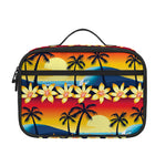 Tropical Sunset Pattern Print Portable Lunch Bag