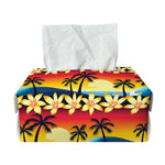 Tropical Sunset Pattern Print Rectangle Tissue Box Cover