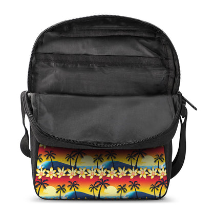 Tropical Sunset Pattern Print Rectangular Crossbody Bag