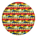 Tropical Sunset Pattern Print Round Blanket