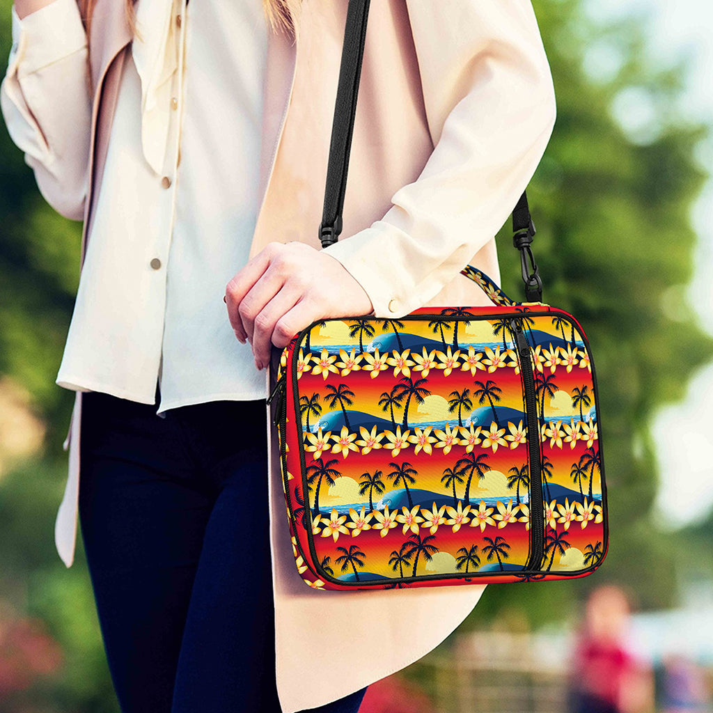 Tropical Sunset Pattern Print Shoulder Strap Bible Bag