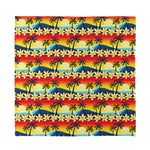 Tropical Sunset Pattern Print Silk Bandana