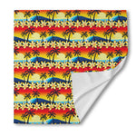Tropical Sunset Pattern Print Silk Bandana