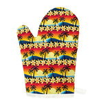 Tropical Sunset Pattern Print Single Oven Mitt