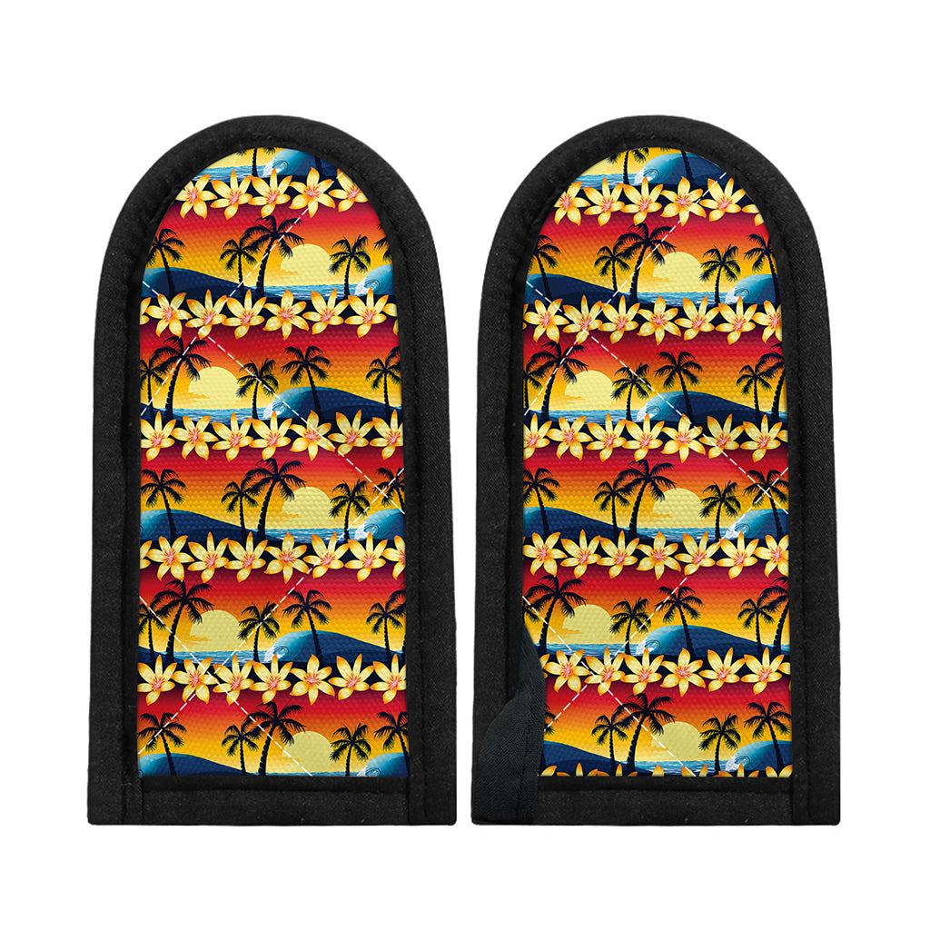 Tropical Sunset Pattern Print Skillet Handle Cover