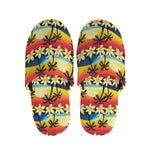 Tropical Sunset Pattern Print Slippers