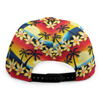 Tropical Sunset Pattern Print Snapback Cap