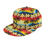 Tropical Sunset Pattern Print Snapback Cap