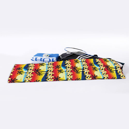 Tropical Sunset Pattern Print Sports Towel