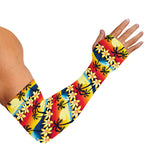 Tropical Sunset Pattern Print Sun Protection Arm Sleeves