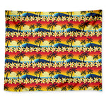 Tropical Sunset Pattern Print Tapestry