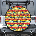 Tropical Sunset Pattern Print Tire Cover