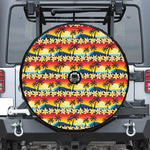 Tropical Sunset Pattern Print Tire Cover With Camera Hole
