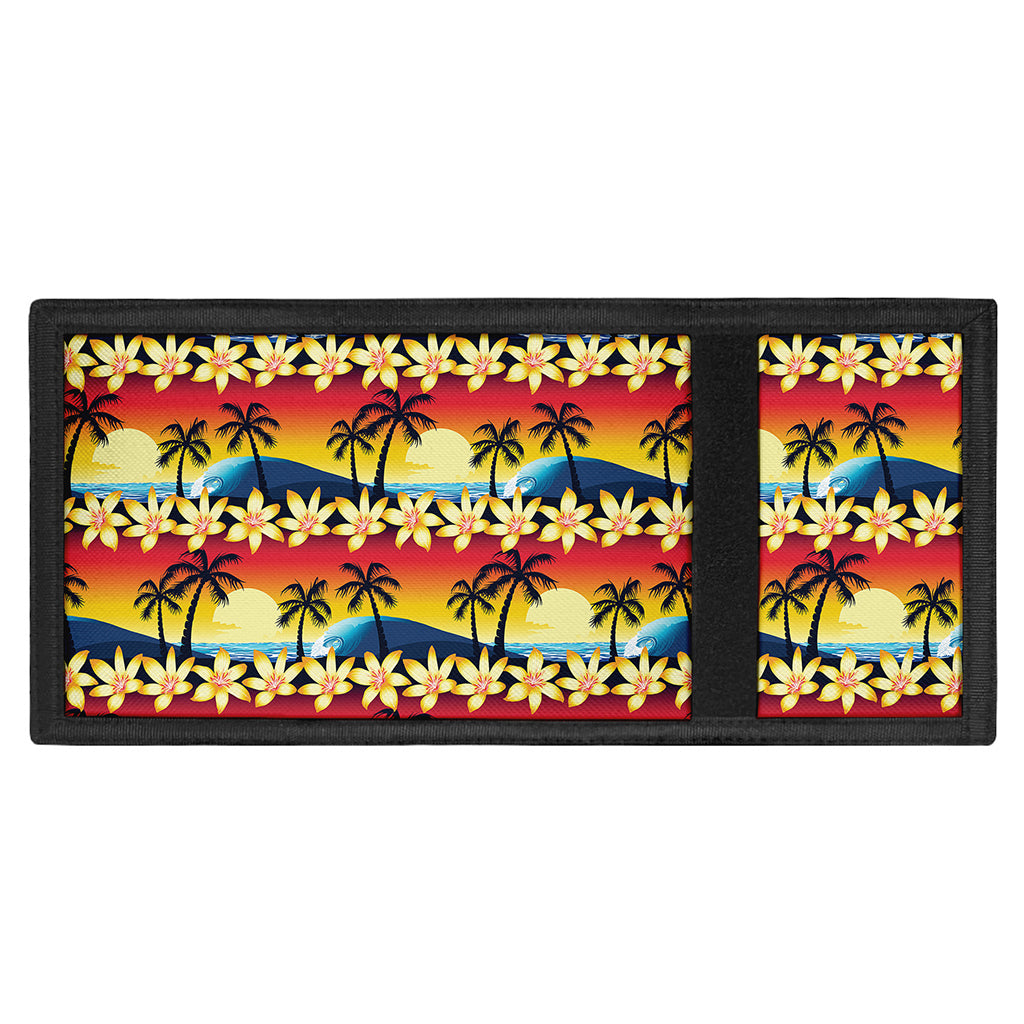 Tropical Sunset Pattern Print Trifold Wallet
