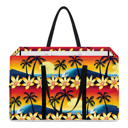 Tropical Sunset Pattern Print Utility Tote Bag