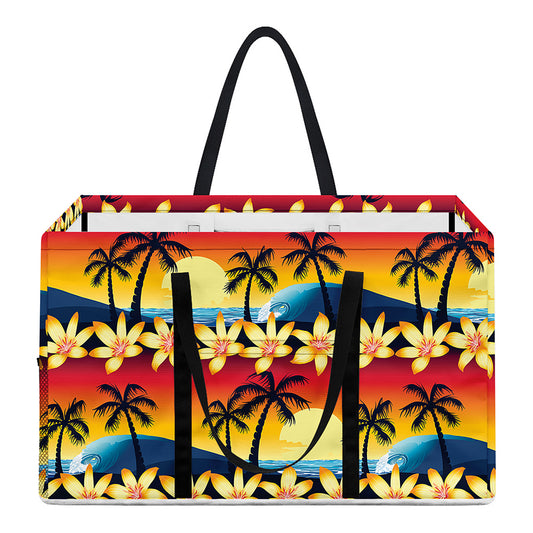 Tropical Sunset Pattern Print Utility Tote Bag